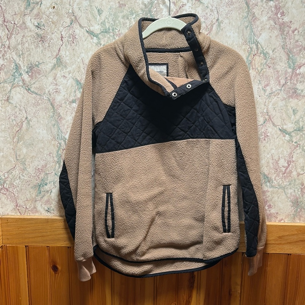 Asymmetrical Fleece Pull Over